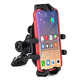 Мототримач телефону на кермо і дзеркало Антивібраційний демпфер, фото 5