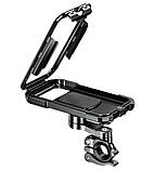 Тримач телефону IP67 для велосипеда мотоцикла з кріпленням на кермо дзеркало, фото 3