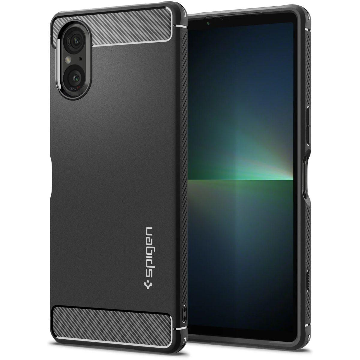 Чохол Spigen Rugged Armor до Sony Xperia 5 V Matte Black (ACS06359), фото 1