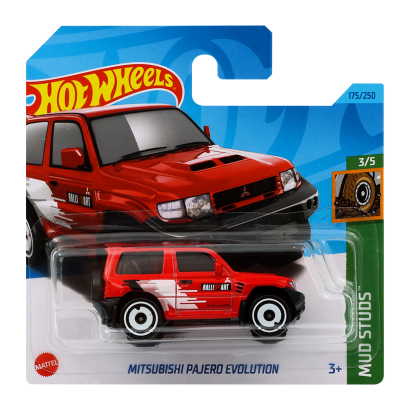 Машинка Хот Вілс 1:64 Mitsubishi Pajero Evolution колекція Mud Studs Hot Wheels Mattel HKG47, фото 1
