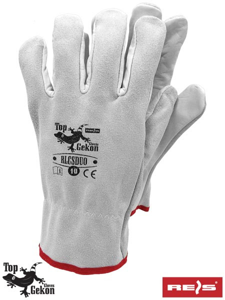 Рукавичка шкіряні робочі REIS (RAW-POL) Польща RLCSDUO JSW, фото 1