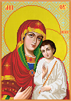 Схема для вышивки бисером Святогорская икона Божьей Матери