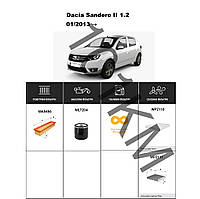 Комплект фільтрів Dacia Sandero II 1.2 (2013-) WIX
