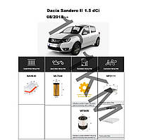 Комплект фільтрів Dacia Sandero II 1.5 dCi (2018-) WIX