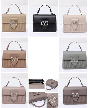 Сумка жіноча крос-боді 24*18 см з клапаном та довгим ремінцем зі штучної шкіри у різних кольорах VTTV