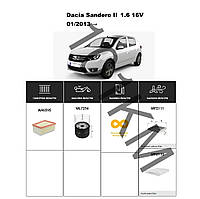 Комплект фільтрів Dacia Sandero II 1.6 16V (2013-) WIX