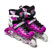 Ролики Scale Sport Pink LF 905 розмір 29-33 розсувні (1516215648), фото 3