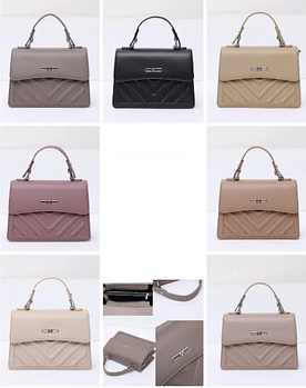 Сумка жіноча крос-боді 24*17 см з клапаном на магніті зі штучної шкіри у різних кольорах VTTV