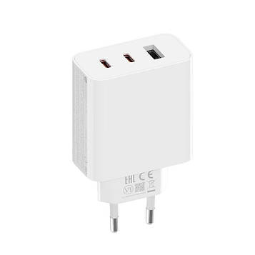 Зарядний пристрій Xiaomi 67W GaN Charger 2C1A (BHR7493EU) білий