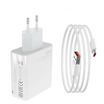 Зарядний пристрій Xiaomi 33W Charging Combo Type-A (BHR6039EU) білий