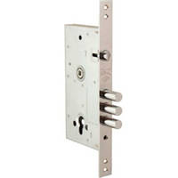 Замок врізний 252/R w/b