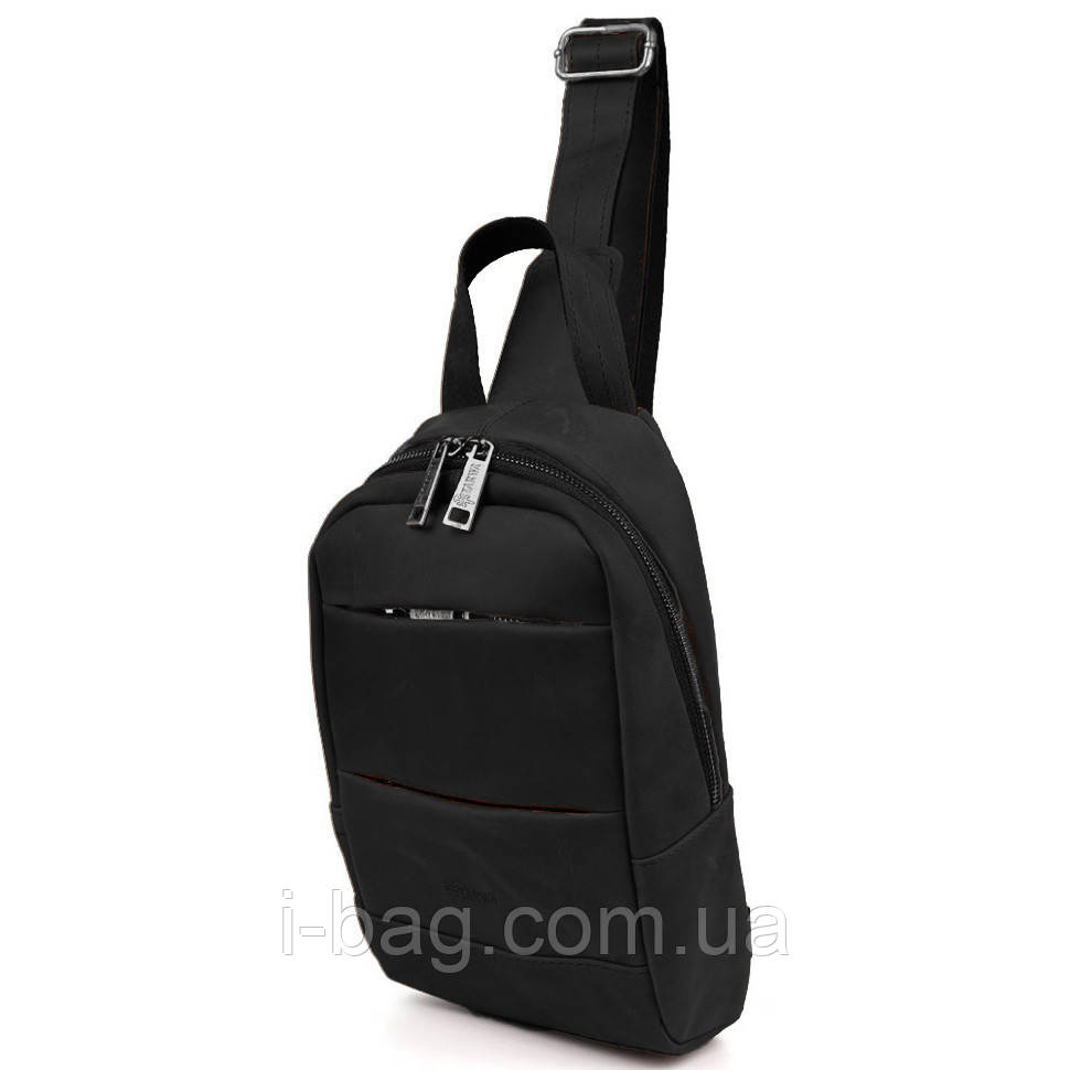 Рюкзак слінг шкіряний з кишенями TARWA RA-6010-3md, фото 1