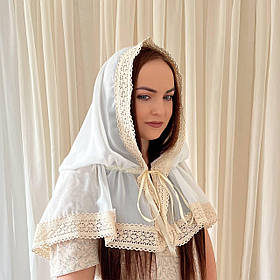 Палантин жіночий "Аріна-2" шифон 80*120 см Betis Молочний