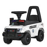 Дитяча толокар-електромобіль 2в1 Ford Police M 5844 світлові та звукові ефекти Білий, фото 2