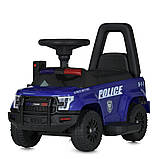 Дитяча толокар-електромобіль 2в1 Ford Police M 5844 світлові та звукові ефекти Синій, фото 3