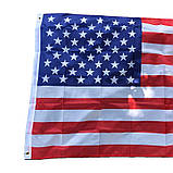 Прапор США з поліестеру з люверсами, фото 2