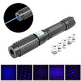 Ліхтар-лазер указка PJ-663 синій YX-B015, фото 3