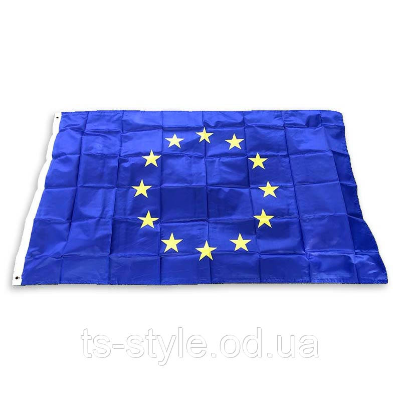 Прапор Європейського Союзу з люверсами, фото 1