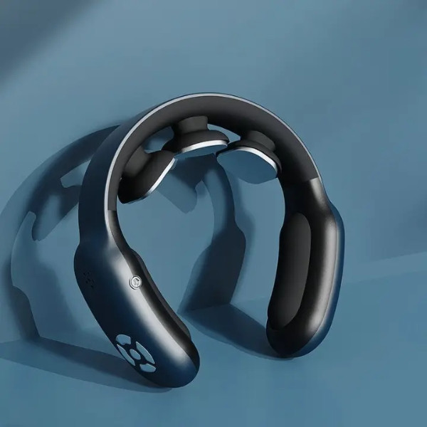 Масажер для шиї з функцією міостимуляції з пультом MDHL Neck Massager M12 Чорний