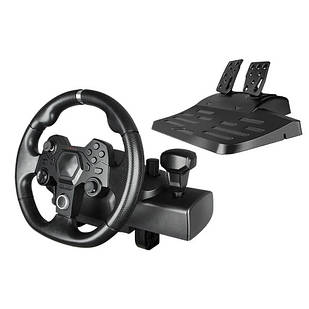 Кермо ігрове з педалями GAMING STEERING WHEEL AP 7