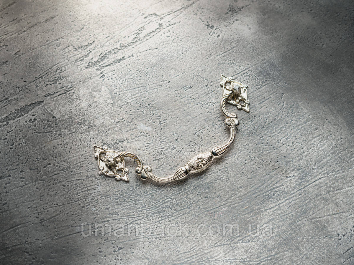 Ручка для декорування. Колір "срібло". 114х55мм