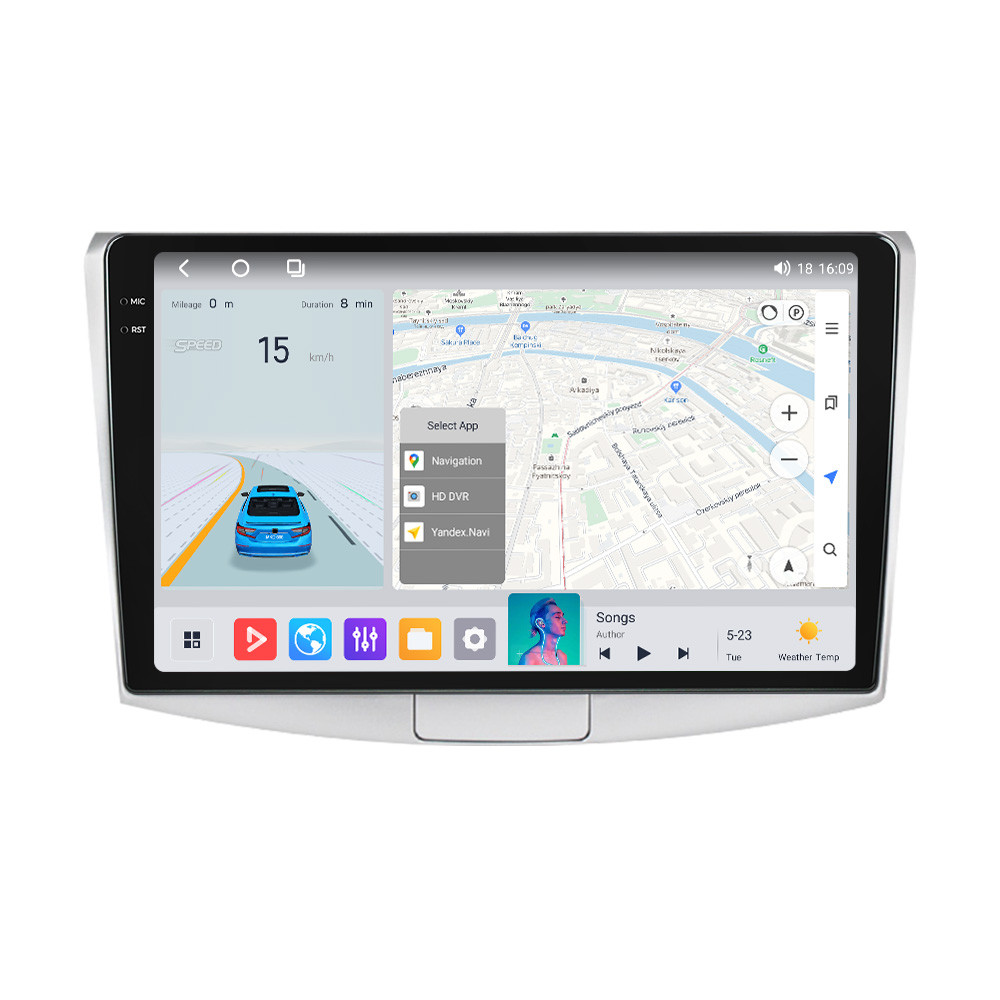 Штатна магнітола Mekede MS 2k VW Passat B6 (2005-2012) CarPlay QleD, фото 1