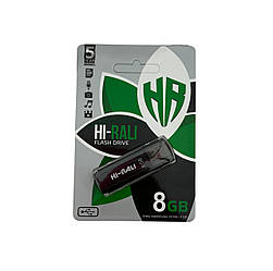 USB флеш накопичувач USB 8Gb Hi-Rali Stark, Black, USB 2.0 (HI-8GBSTBK)