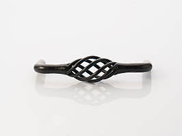 Ручки меблеві ковані. Колір чорний. 96мм