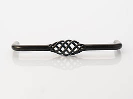 Ручки меблеві ковані. Колір чорний. 128мм