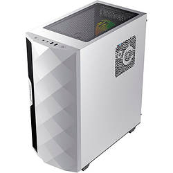 Комп'ютерний корпус GameMax Diamond COC White, Miditower