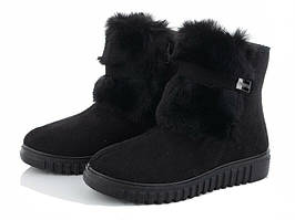 Напівчоботи жіночі Прогрес 4404 чорний (6 пар 38-42)