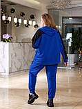 Жіночий трикотажний спортивній костюм батал батальний великого розміру на блискавці, фото 4