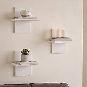Полиця для книг настінна, Комплект навісних полиць із ДСП NP-11