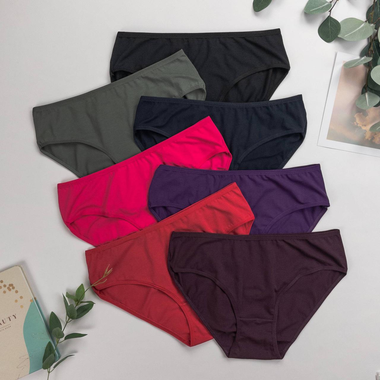 Трусики жіночі Nicoletta Туреччина тижневки батал 2XL | 7 шт, фото 1