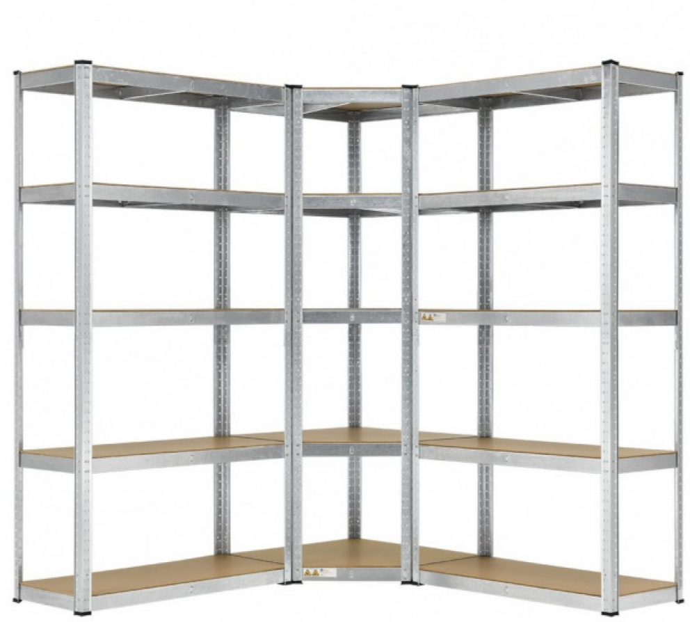 Кутовий набір металевих стелажів Humberg 180x90x40 см (48123)