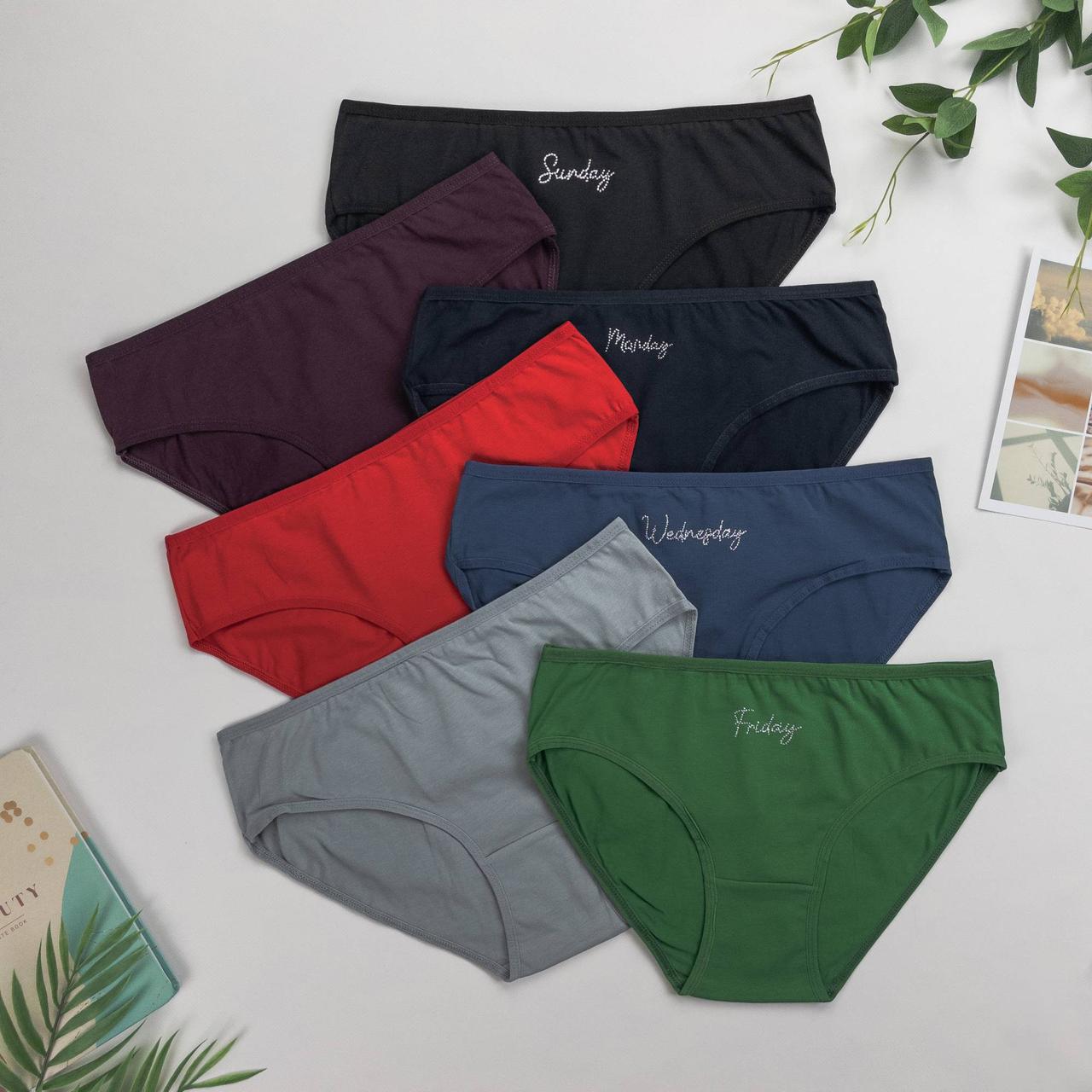 Труси жіночі Nicoleta Туреччина тижневки  2XL, 3XL, 4XL, 5XL | 7 шт.