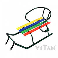 Санки дитячі "Малюк" зелені