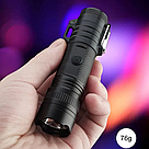 Водонепроникна електрична USB-запальничка З ліхтариком у подарунковій упаковці Black KT6007902, фото 7