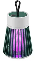 Лампа від комарів з акумулятором, знищувач комах Electric shock BG-002 (20-50 м2, 12 год праці, зелена)