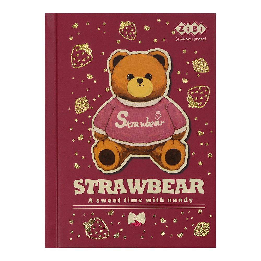 /Блокнот BEAR TOY А6 64 л клітка тв обв мат ламін+лак свіжий KIDS Line