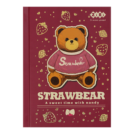 /Блокнот BEAR TOY А6 64 л клітка тв обв мат ламін+лак свіжий KIDS Line, фото 1