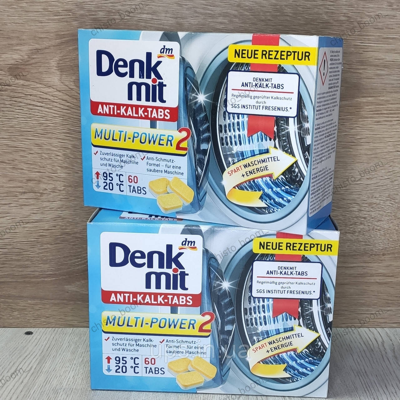 Антивапняні таблетки для пральної машини Denkmit Anti-Kalk-Tabs, 60 шт, фото 1