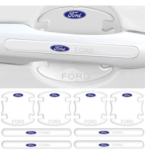 Плівка Захисна Для Дверних Ручок Ford Прозора Силіконова 8шт
