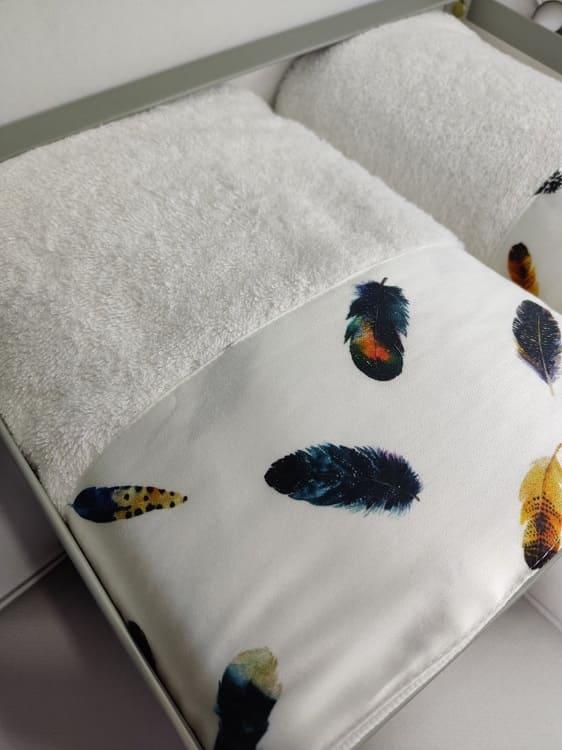 BLZ Feather 2в1 махрові рушники. Щільність 500 г/м2 Belizza Туреччина, фото 1