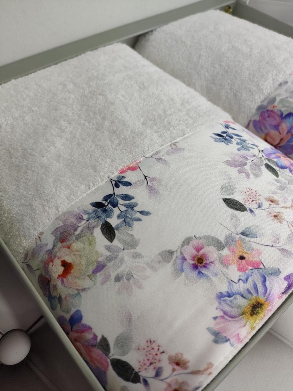 BLZ Rozy 2в1 махрові рушники. Щільність 500 г/м2 Belizza Туреччина, фото 1