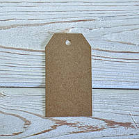 *100 шт* / Міні бирка / 35х63 мм / Крафт