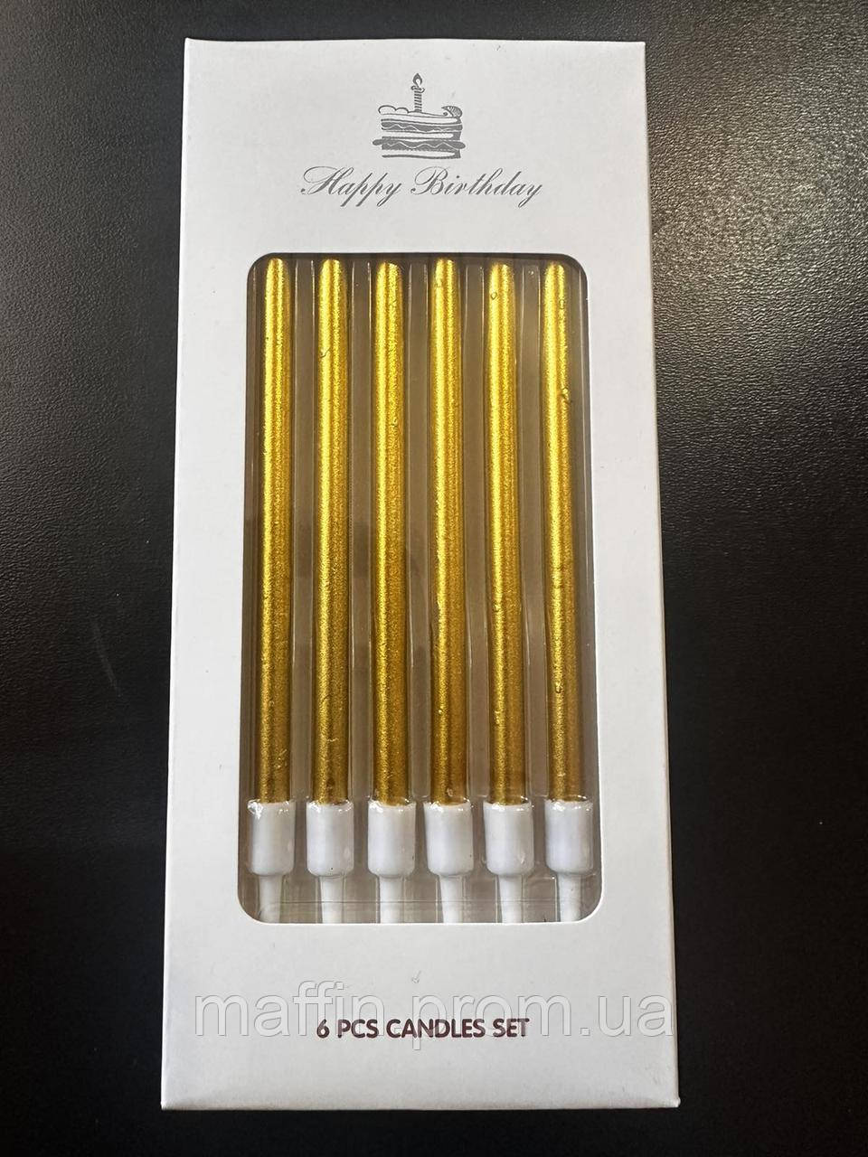 Набір свічок ровні 6 од, фото 1