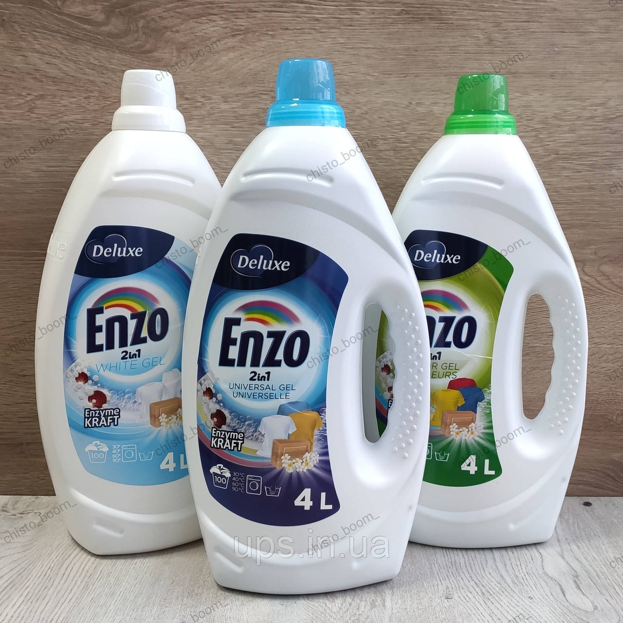 Гель для прання Deluxe Enzo, 4 л, фото 1