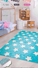 Star mavi 100х160см. Килимки в дитячу кімнату. Туреччина.