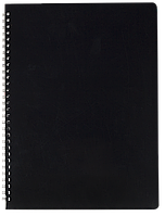 Тетрадь для заметок BUROMAX GLOSS, А4, 80 л., клетка, пласт. обл., черная ( BM.24452151-01 )